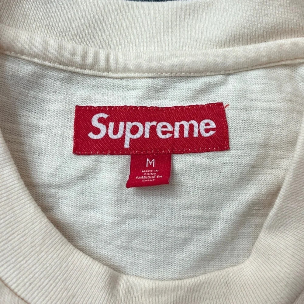 Supreme Cream Deja Vu T-Shirt size Medium - Picture 3 of 6